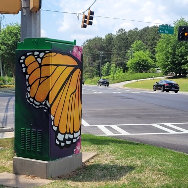 "Monarch Village" Traffic Box for City of Stockbridge, Georgia
