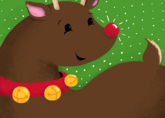 Happy Christmas Friends - Reindeer