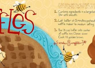 Honey Waffles recipe for They Draw and Cook