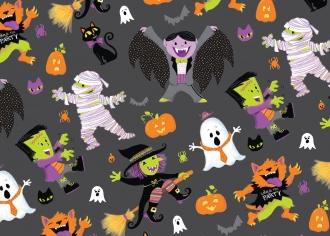 This is Halloween collection - characters, repeat patterns, typography. Request a viewing today!