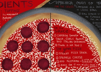 The Best Thin Crust Pizza Recipe - food illustration by Steph Calvert Art