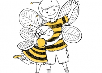 Hugging Bees for JoyPhil Bees