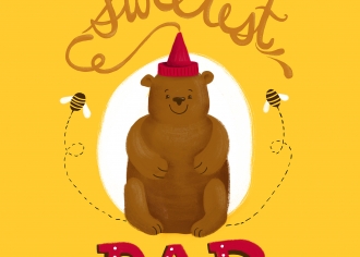 To the Sweetest Dad - Father's Day Illustration