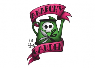 Anarchy in the Garden hand drawn logo