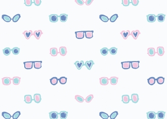 Conversational Sunglasses repeat pattern design for Kohl's
