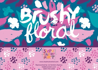 Brushy Floral collection