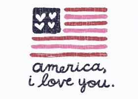 America I Love You illustration for Kohl's by Steph Calvert Art