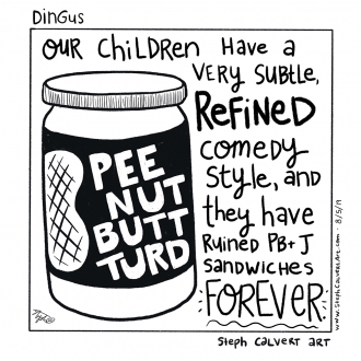 Dingus Web Comic - Peanut Butter Sandwiches