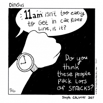 Dingus Web Comic - Car Rider Line