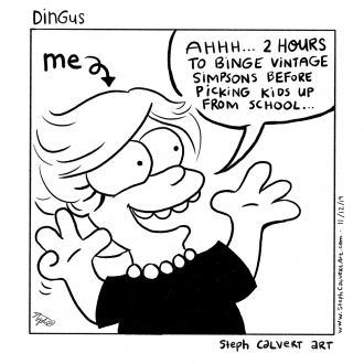Dingus Web Comic - Disney Plus Simpsons Streaming Issues Part 1