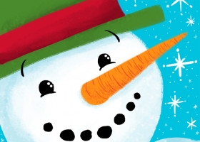 Happy Christmas Friends - Snowman