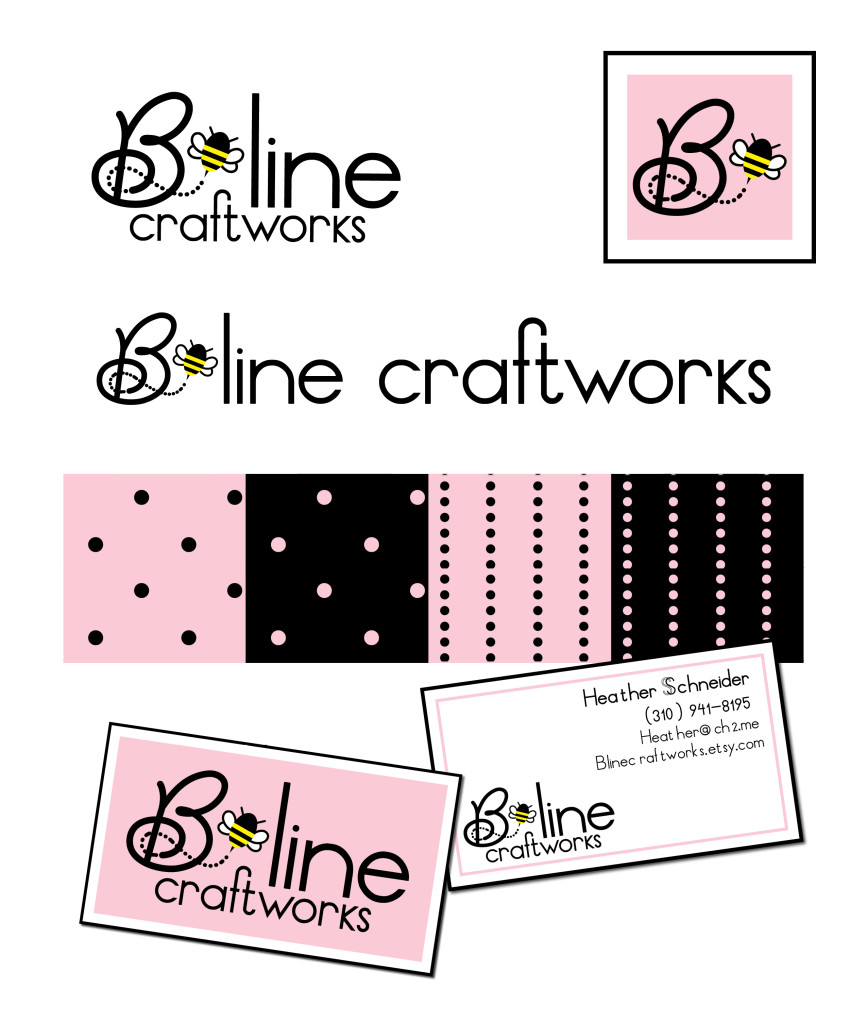 B Line Craftworks logo design by Hearts and Laserbeams