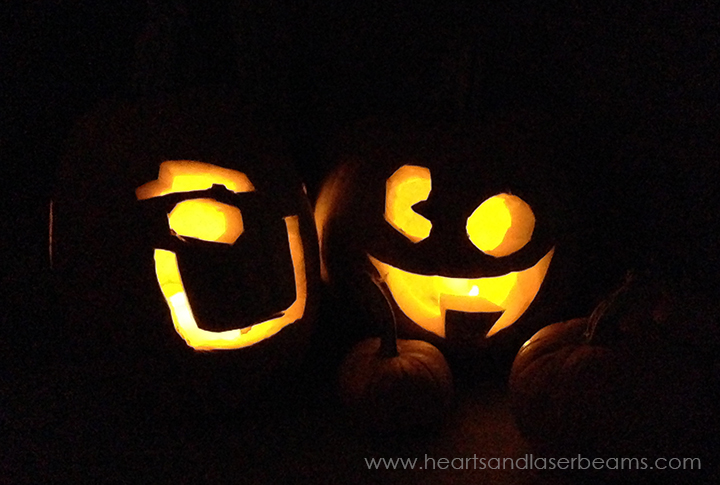 Halloween Fun - Pumpkin Carving Hearts and Laserbeams