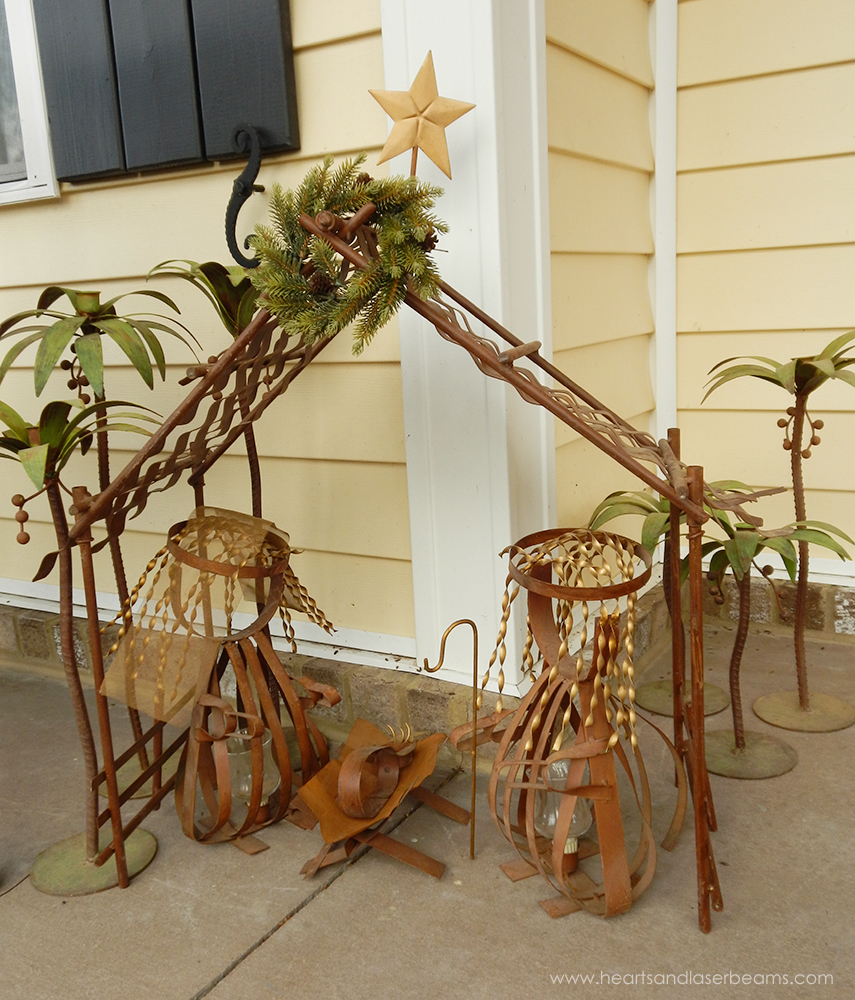 Front Porch Metal Nativity Scene - A Christmas Carole - Beautiful Christmas Decorations from the Heart