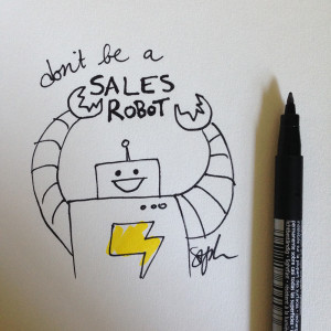 Don't be a Sales Robot - Notes from Pooler Chamber of Commerce Lunch and Learn - Hearts and Laserbeams