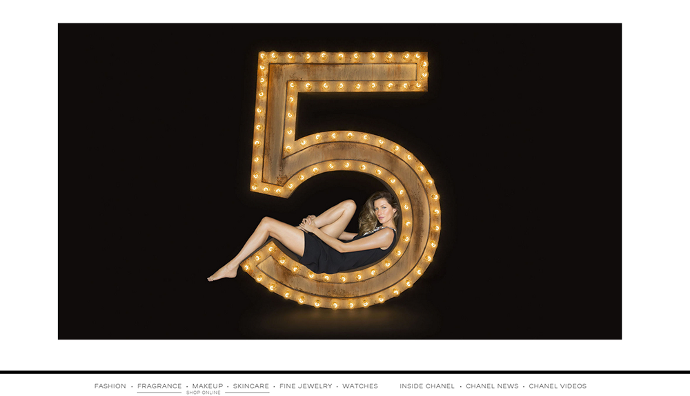 Chanel - Luxury Brand Web Design Trends - Hearts and Laserbeams