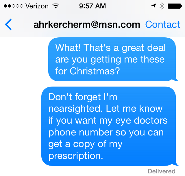 Fun with Spam Text Messages - Hearts and Laserbeams