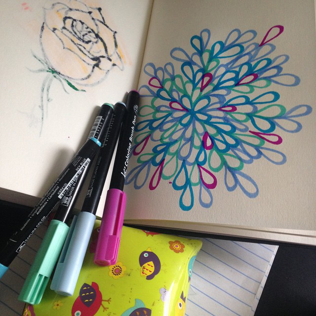 Sketchbook Ideas for Artists and Doodlers - Hearts and Laserbeams