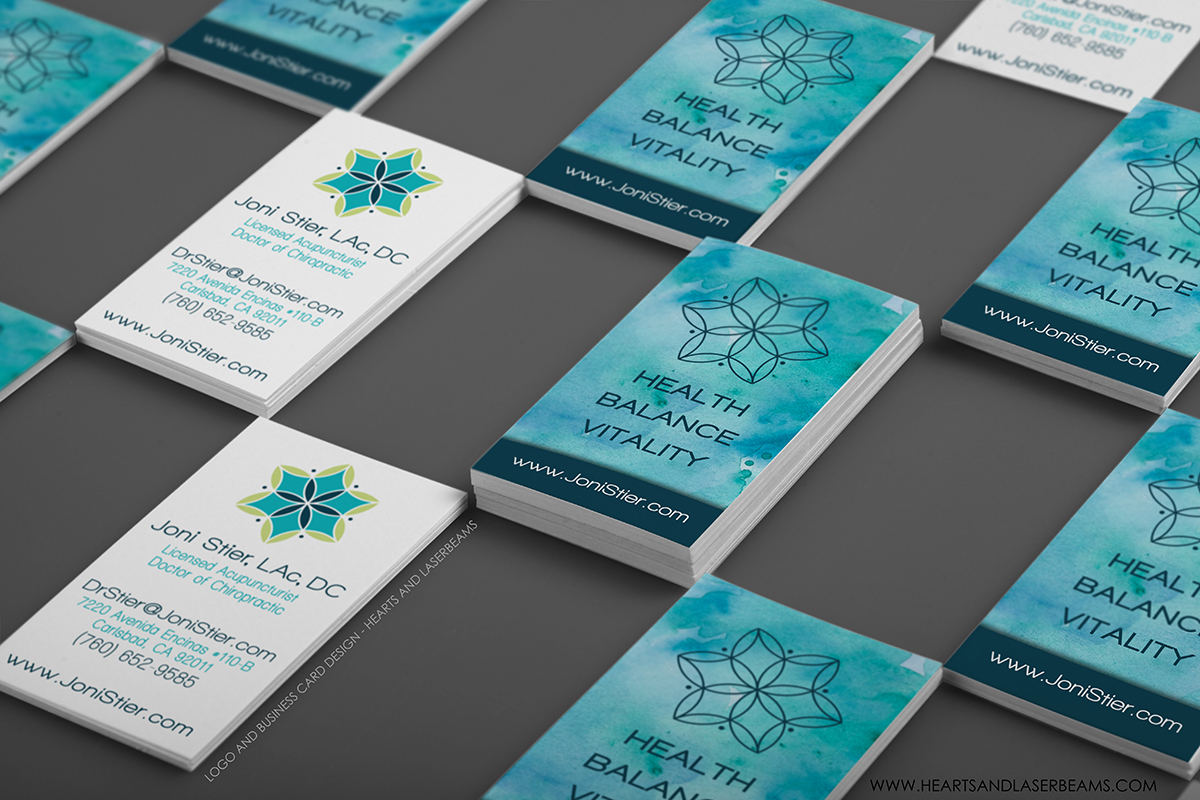 Logo Design for Joni Stier - Business Cards front and back by Hearts and Laserbeams