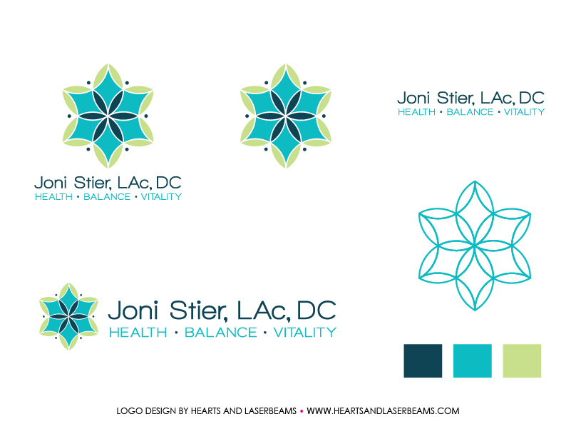 Logo Design for Joni Stier - Custom Branding by Hearts and Laserbeams