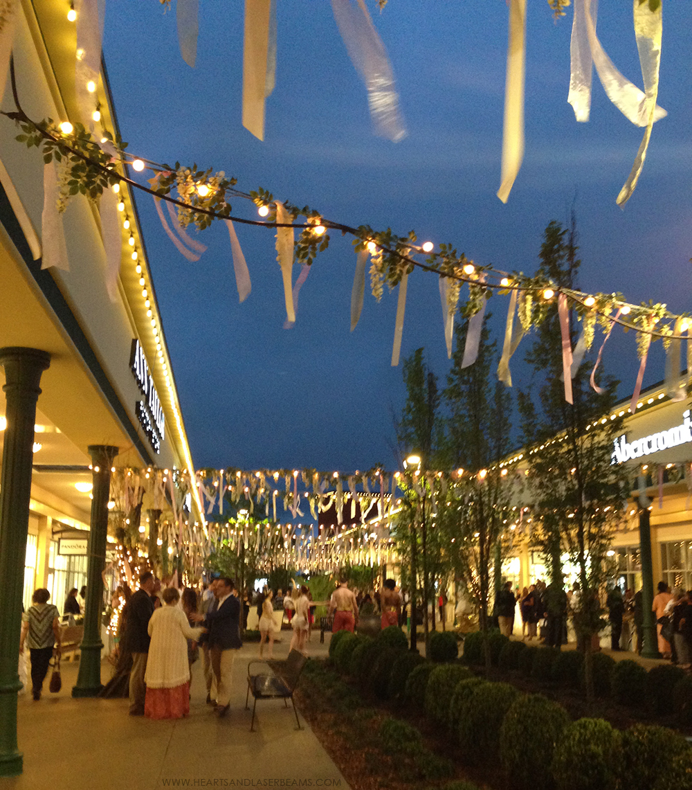 Tanger Outlet Mall in Pooler Opening Night Party - Hearts and Laserbeams