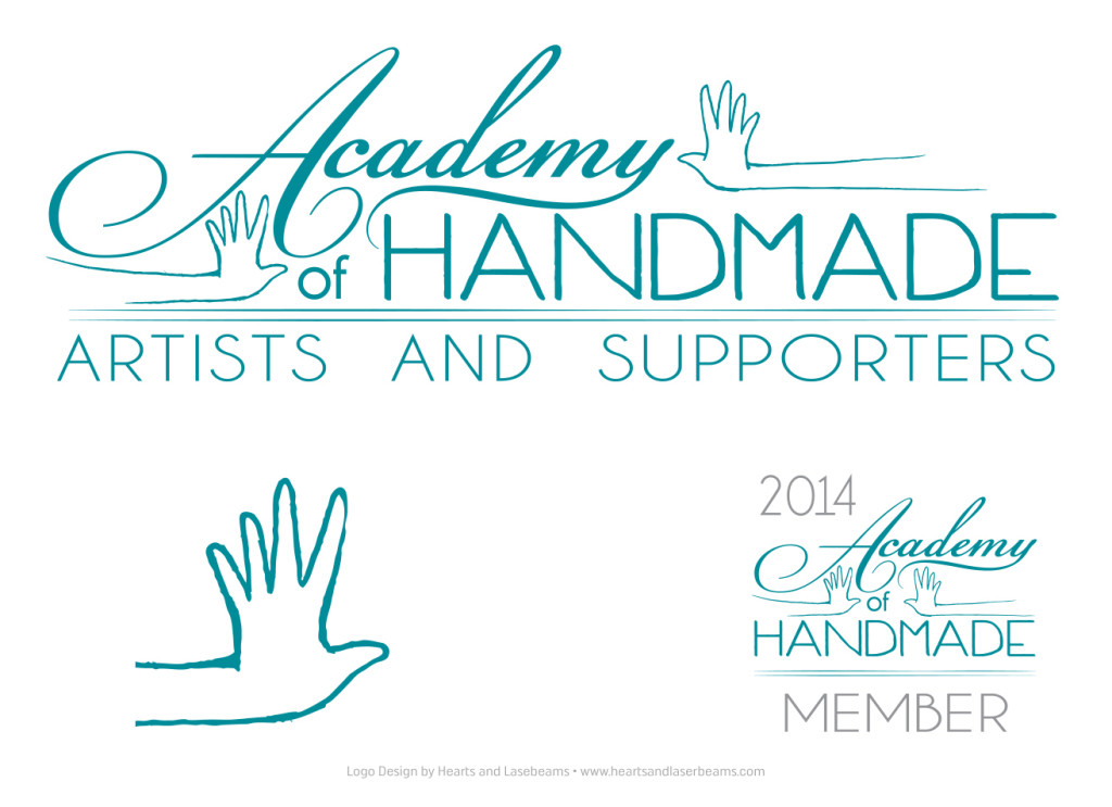 Logo Design Inspiration - Hand Drawn Hands Logo for Academy of Handmade by Hearts and Laserbeams