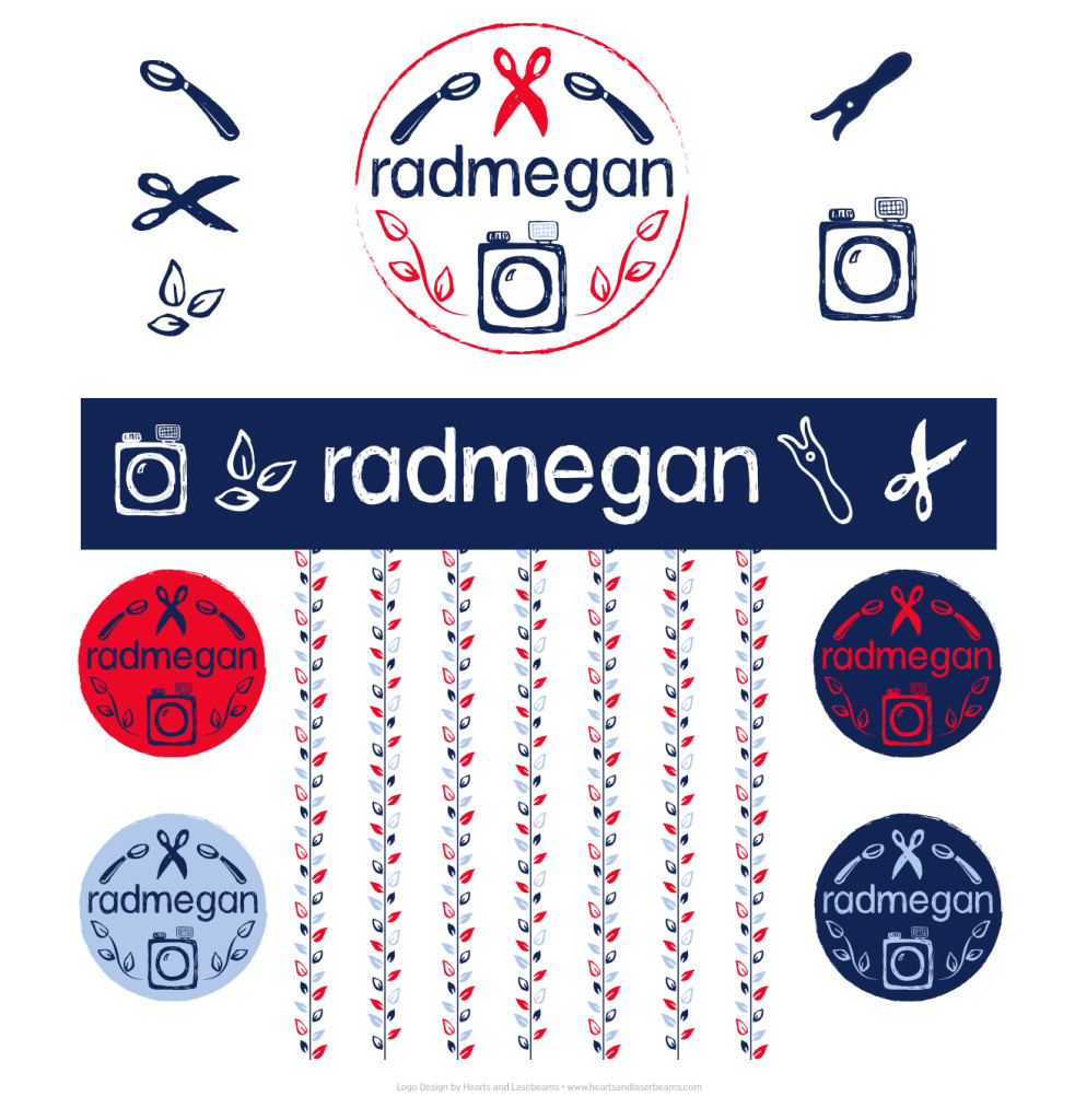 Logo Design Inspiration Radmegan Logo by Hearts and Laserbeams
