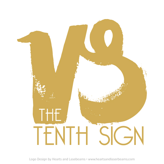 Logo Design Inspiration - Hand Painted logo for The Tenth Sign by Hearts and Laserbeams