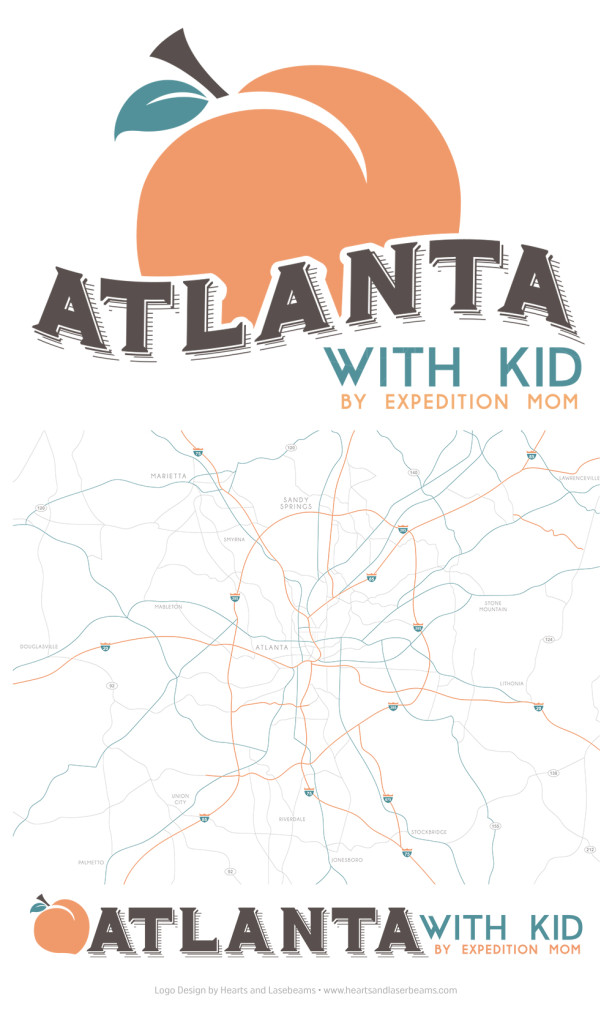 Logo Design Inspiration Travel Blog Logo for Atlanta with Kid by Hearts and Laserbeams