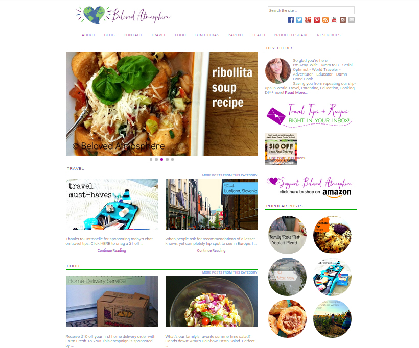 Web Design Portfolio - Beloved Atmosphere website by Hearts and Laserbeams