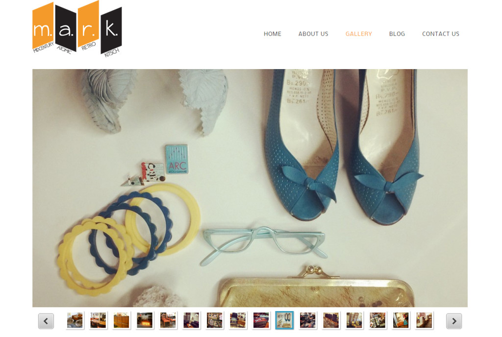 Web Design Portfolio - Mark Vintage website by Hearts and Laserbeams