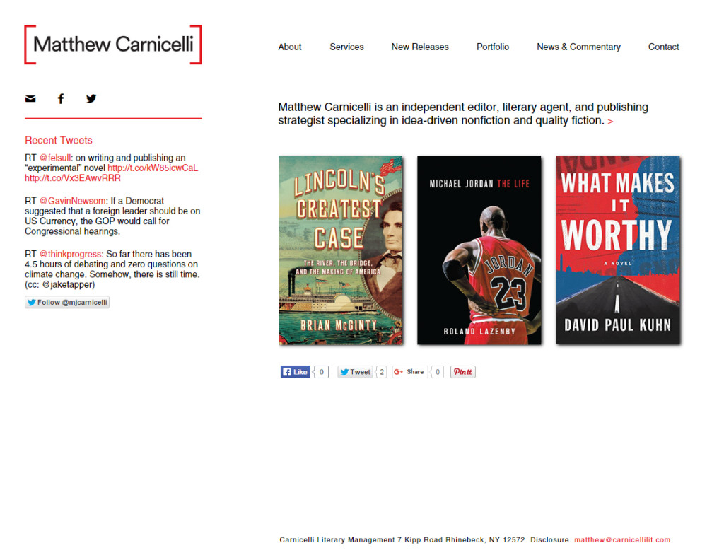 Web Design Portfolio - Matthew Carnicelli website by Hearts and Laserbeams