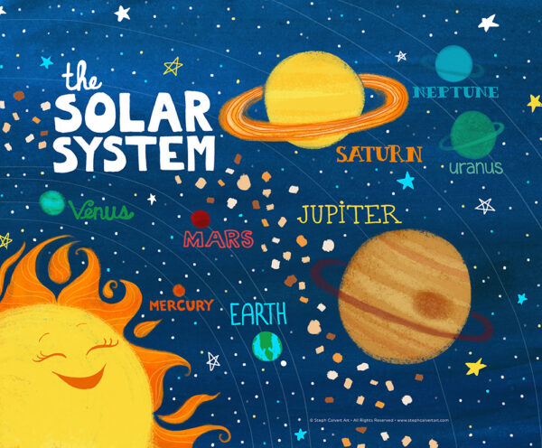 The Solar System by Steph Calvert Art