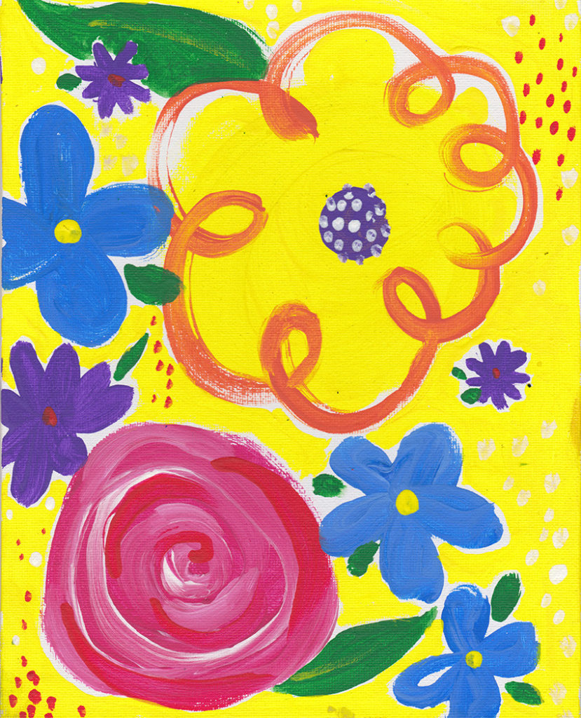 Flower Paintings available for art licensing by Steph Calvert - May Flowers 3