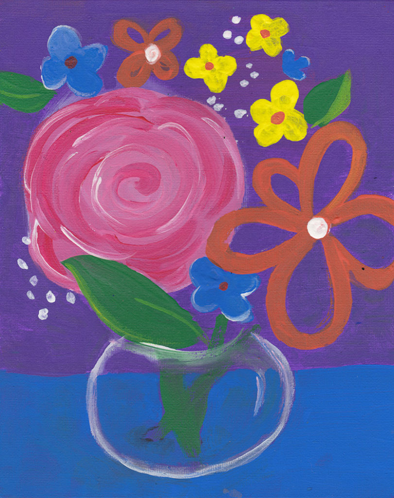 Flower Paintings available for art licensing by Steph Calvert - May Flowers 2