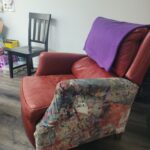 Arm Chair Reupholster for the Art Studio