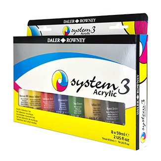 System3 10 Tubes Acrylic Paint / 2oz Each
