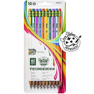 Striped Dixon Ticonderoga #2 Pencils