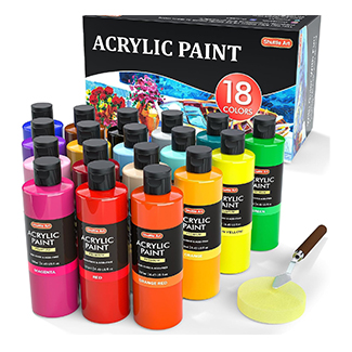 Kids Acrylic Paint, 12 Colors/16oz Each