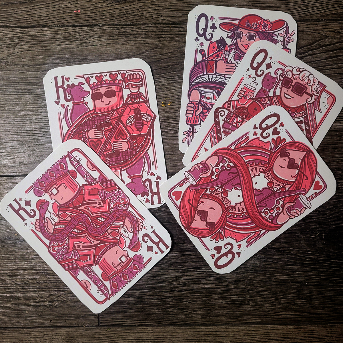 Custom Playing Cards Illustration – Valentine’s Day Edition