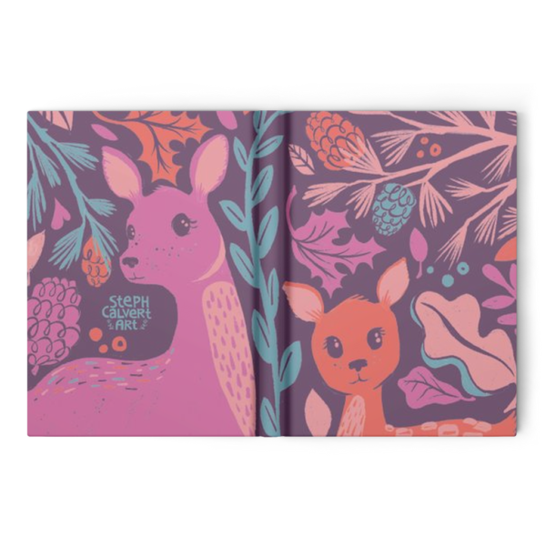 Ronnis The Deer Hardcover Blank Book