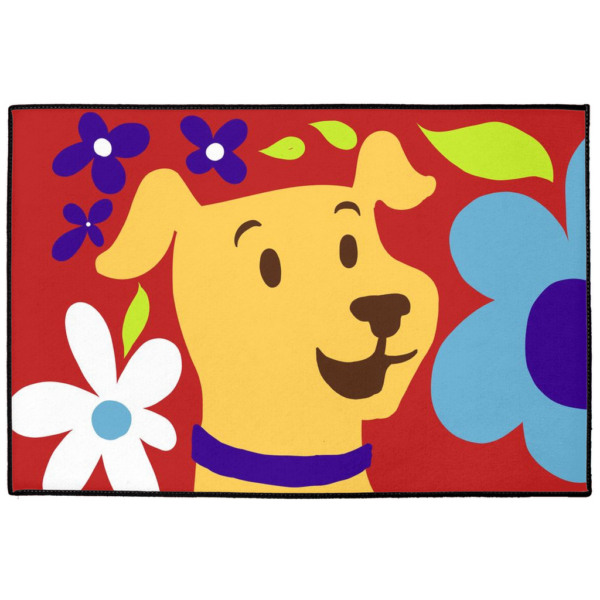 Floral Dog Indoor/Outdoor Floor Mat