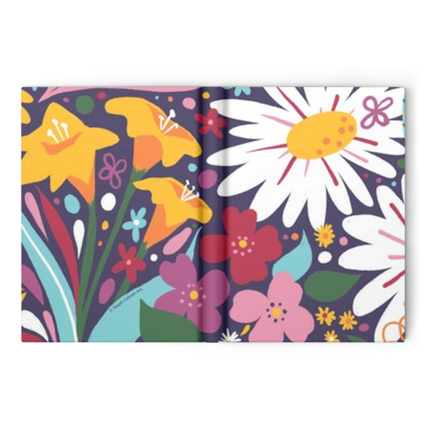 Floral Community Hardcover Blank Book