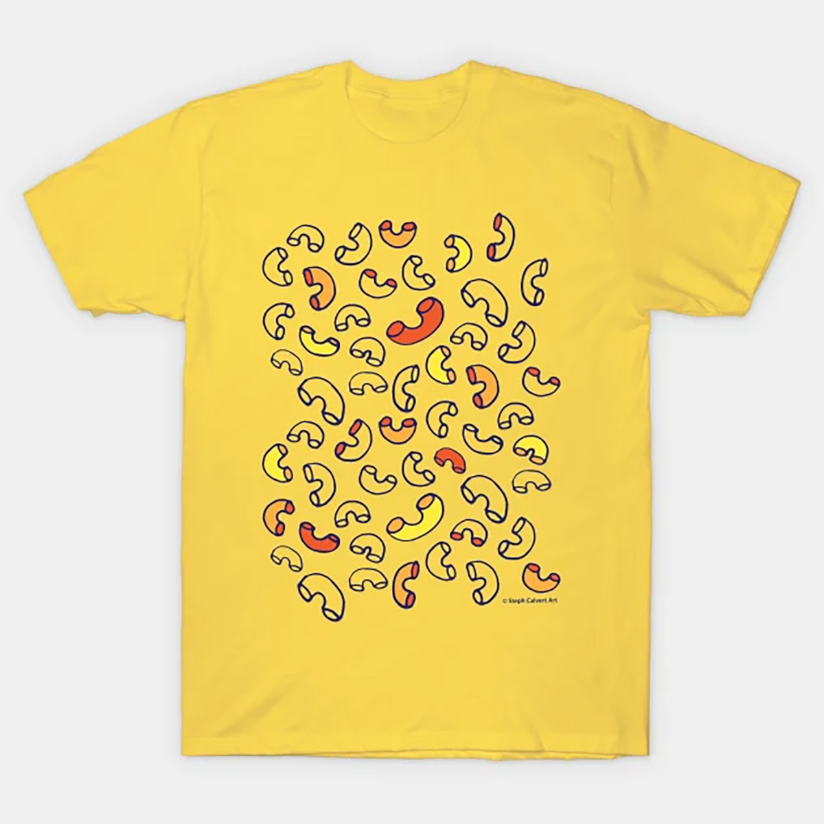 Custom T-Shirt Design Portfolio | Hire a T-Shirt Designer - Macaroni and Cheese by Steph Calvert Art