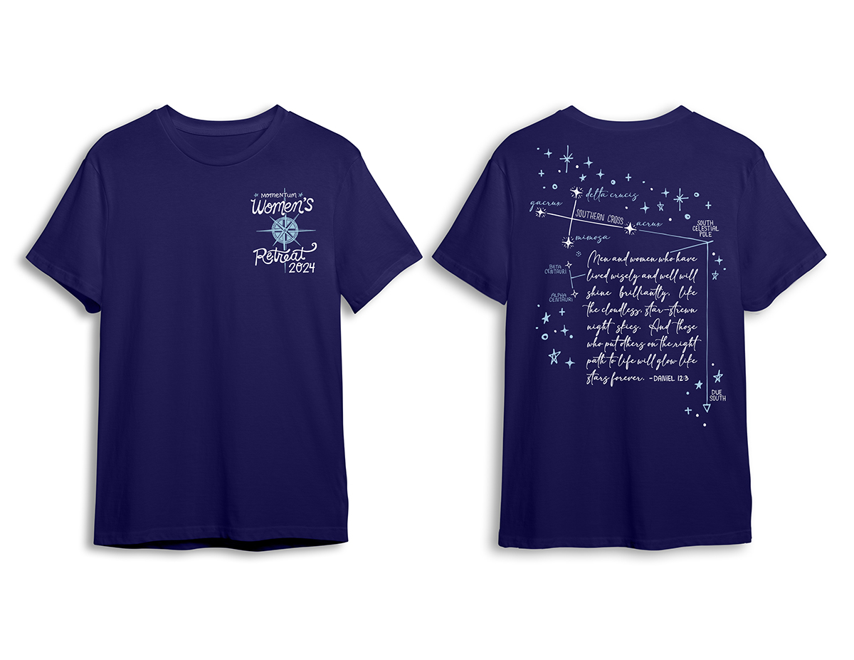 Southern Star Women's Retreat tee design by Steph Calvert Art