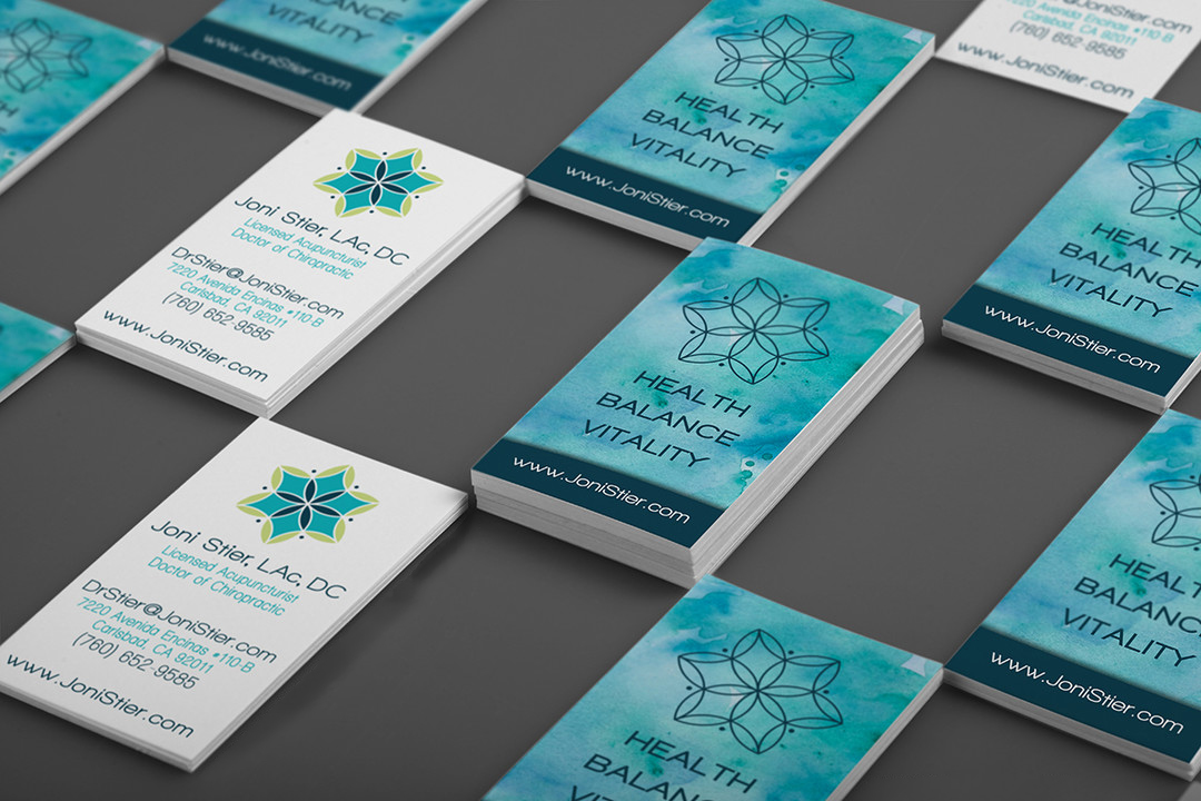 Freelance Graphic Design Portfolio - Business Card design for Joni Stier by Steph Calvert Art