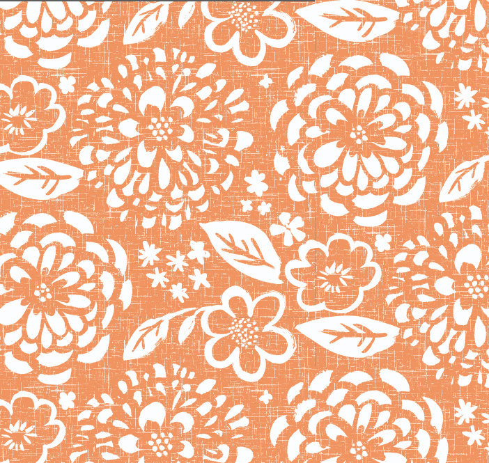 Surface Pattern Design Portfolio - Bold Floral repeat pattern for Kohls by Steph Calvert Art