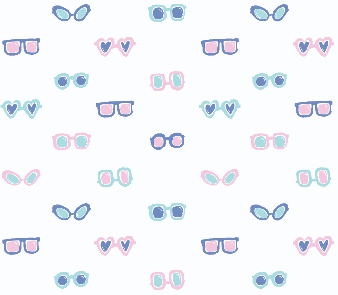 Surface Pattern Design Portfolio - Cute Sunglasses repeat pattern for Kohls by Steph Calvert Art