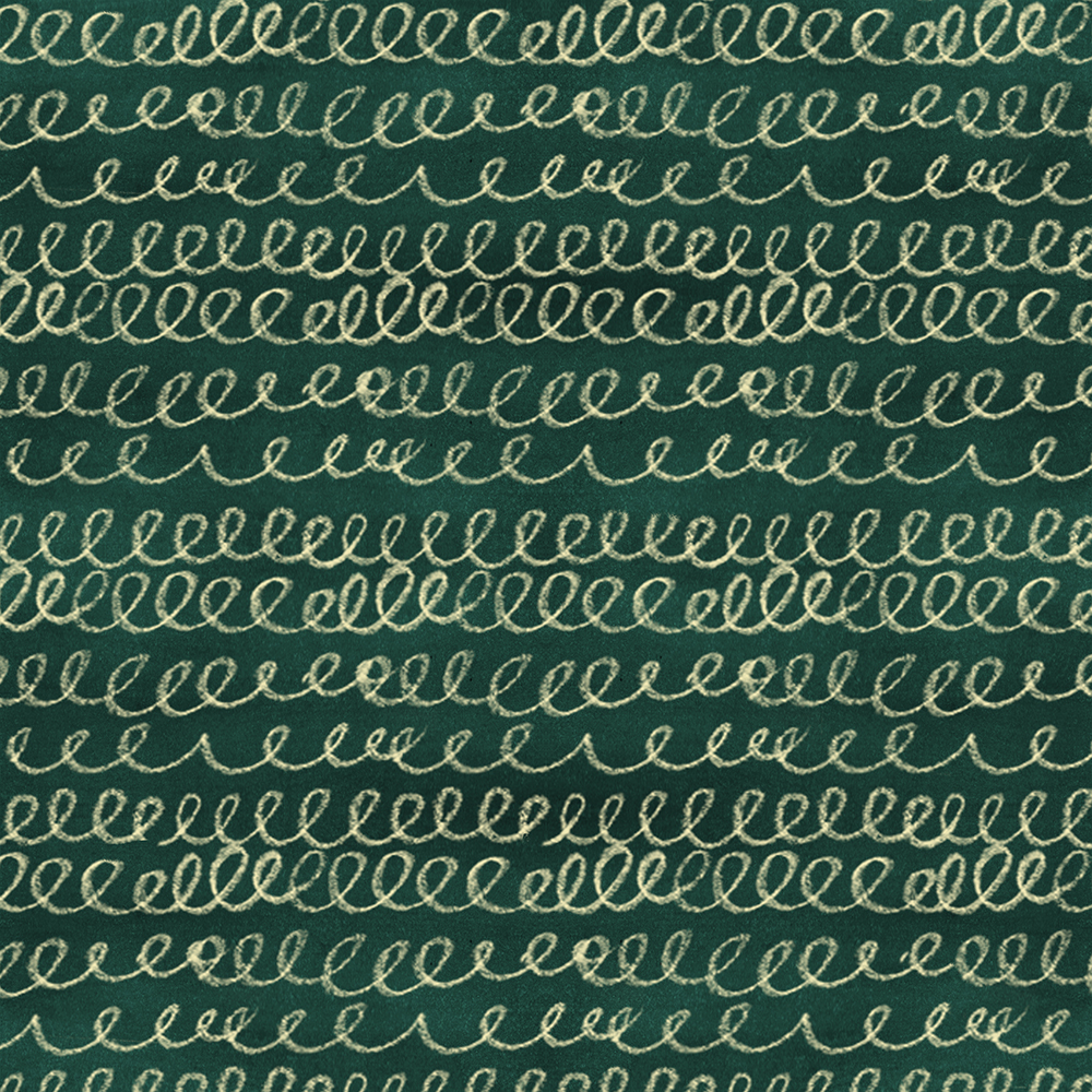 Surface Pattern Design Portfolio - Farm Fresh Fun Collection - Green Scribbles repeat pattern by Steph Calvert Art