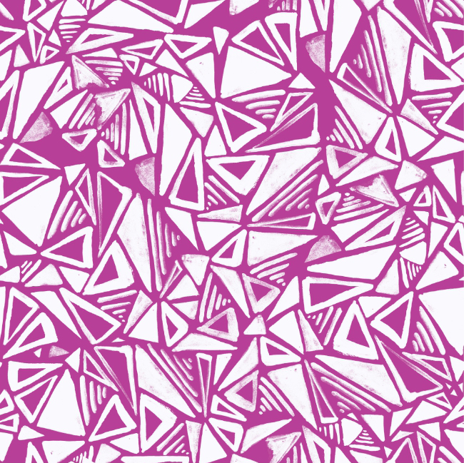 Surface Pattern Design Portfolio - Hand Painted Triangles repeat pattern for Kohls by Steph Calvert Art